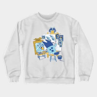 happy bluey funny Crewneck Sweatshirt